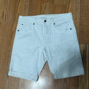 G STAR RAW MENS SHORTS SIZE 32X32  WHITE , STYLE 3301 SLIM